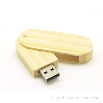Wooden Swivel USB Flash Disk